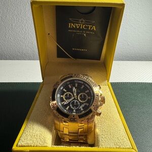 Invicta Gold and Black Dive Watch